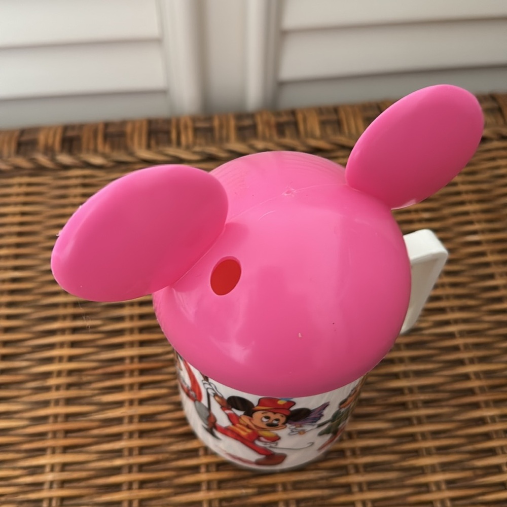 Disney Vintage Pink Mickey Mouse Ears Cup - Picture 3 of 5